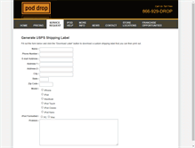 Tablet Screenshot of label.thepoddrop.com